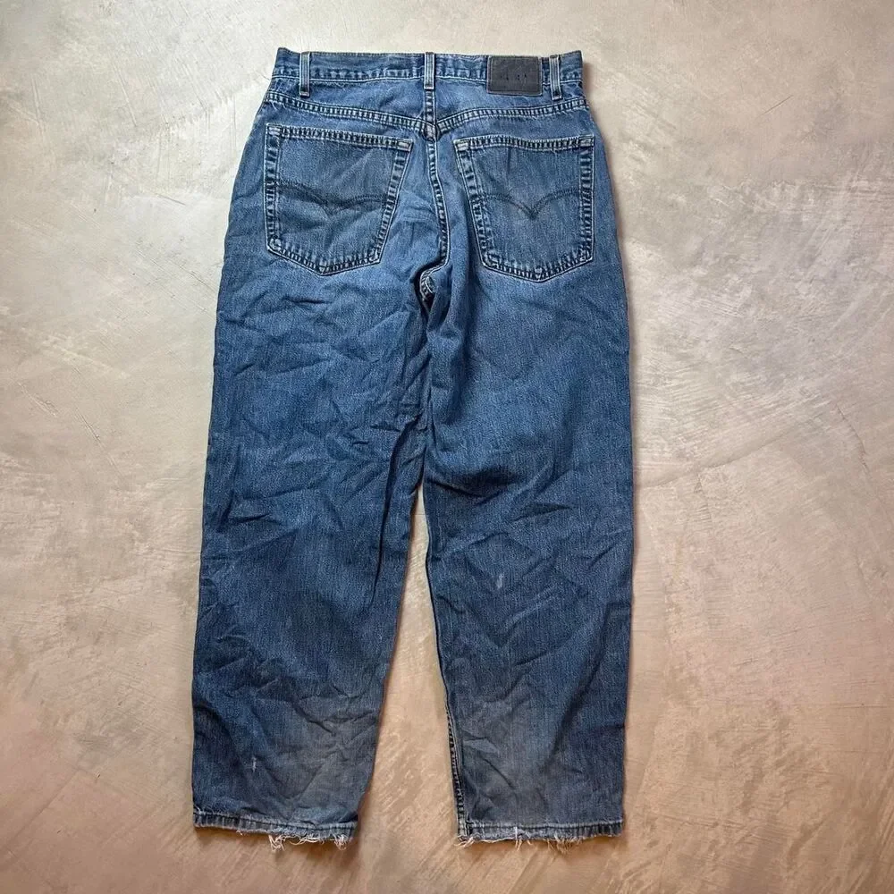 Levi-s Men's Blue and Navy Jeans